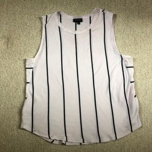 Who What Wear - Striped tank, ⚫️⚪️ Med